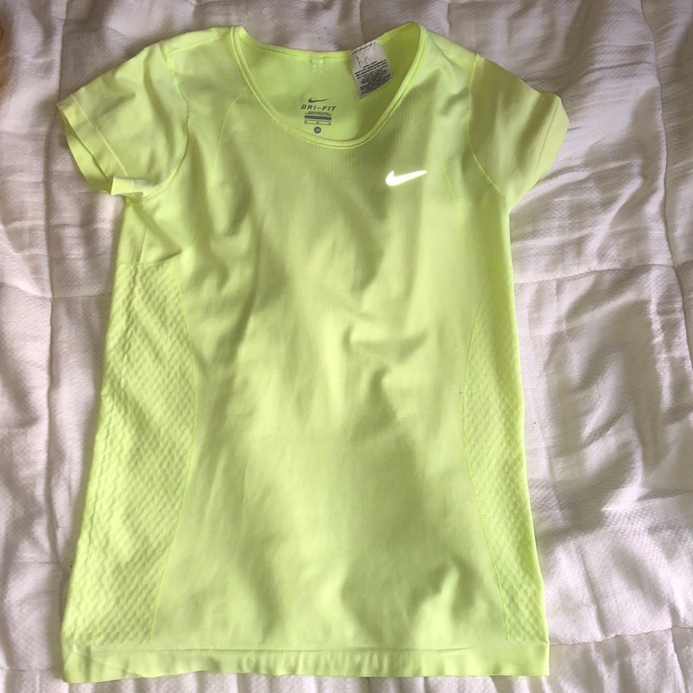Dri-Fit Nike neon yellow shirt